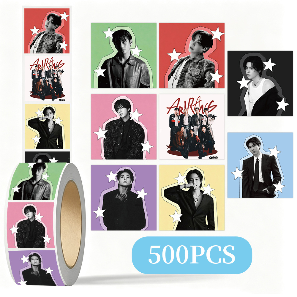 Laptop Accessories All - Rolka naklejek dekoracyjnych z motywem K-pop
