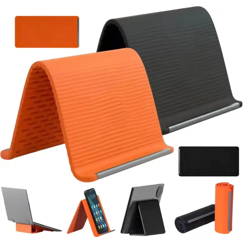 Laptop Stand Portable - Elastyczny, składany silikonowy uchwyt na telefon,