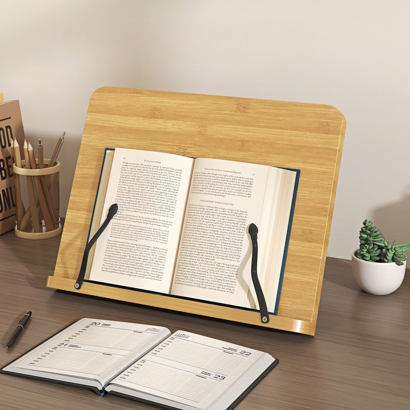 Laptop Accessories Holder - Drewniany stojak na książki, wielofunkcyjny uchwyt