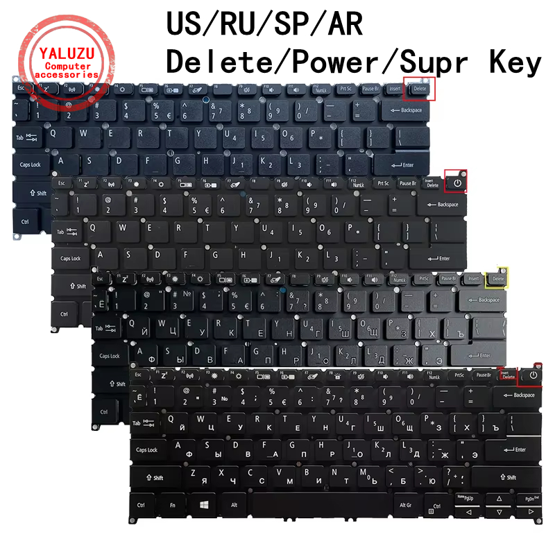 Laptop Accessories Acer - Klawiatura do laptopa US/RU/SP/AR do ACER