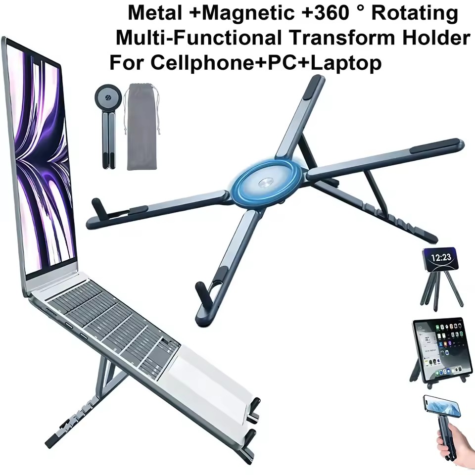 Laptop Stand Portable - Składany magnetyczny uchwyt na telefon 3