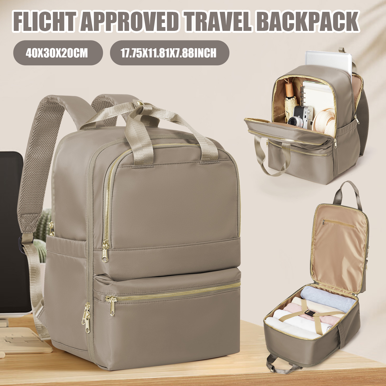 Laptop Original Accessories - Plecak podróżny Ryanair 40x30x20 dla kobiet,