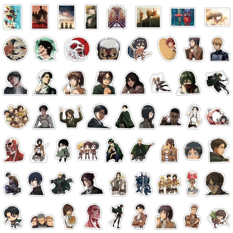60 szt. Naklejek Anime Atak Ty – Laptop Original Accessories recenzja i cena